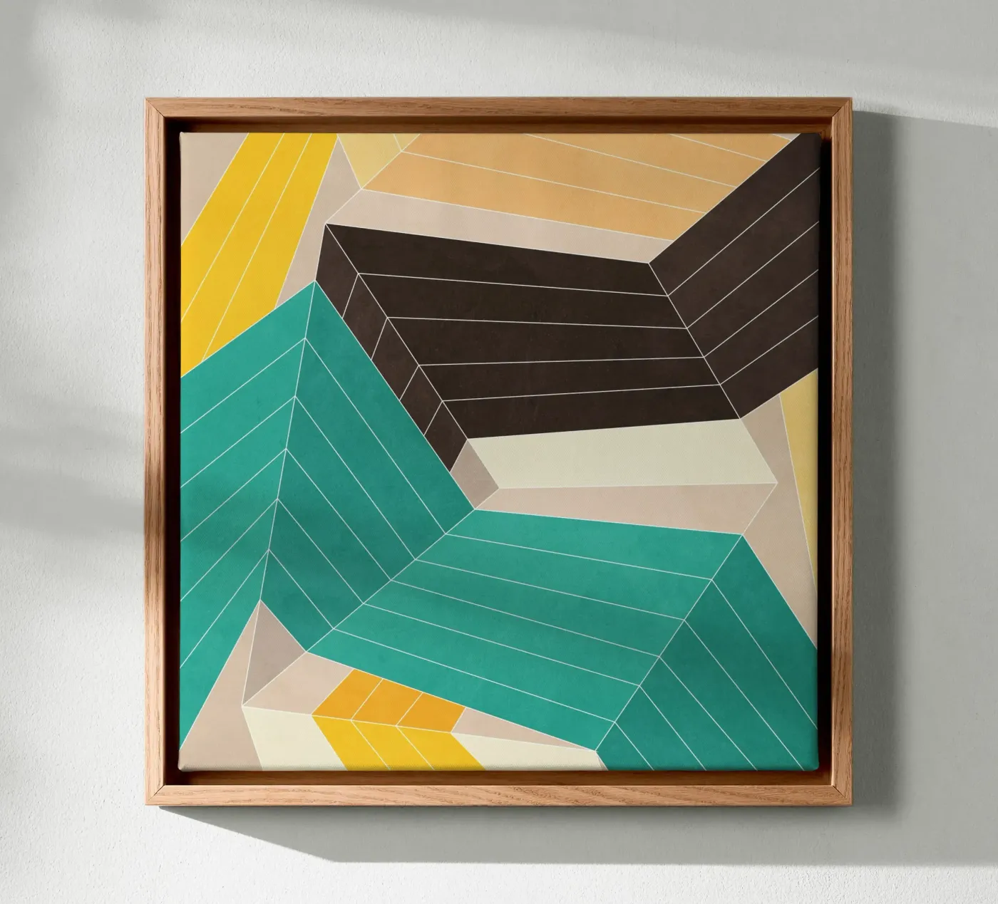 Lines Inside canvas by Abstract Joy