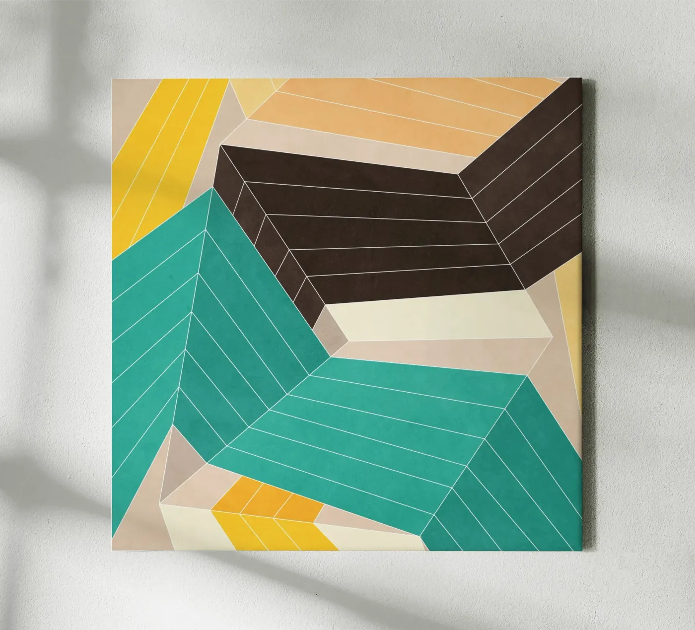 Lines Inside canvas by Abstract Joy