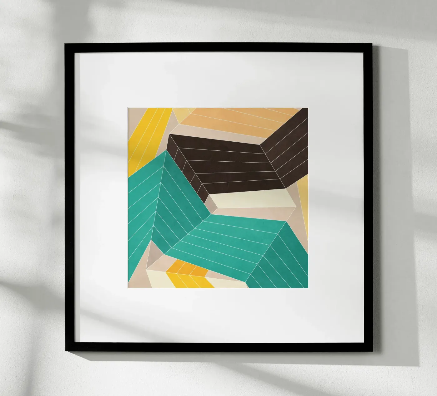 Lines Inside Poster von Abstract Joy