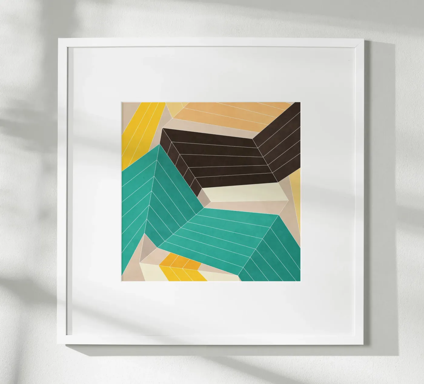 Lines Inside Poster von Abstract Joy