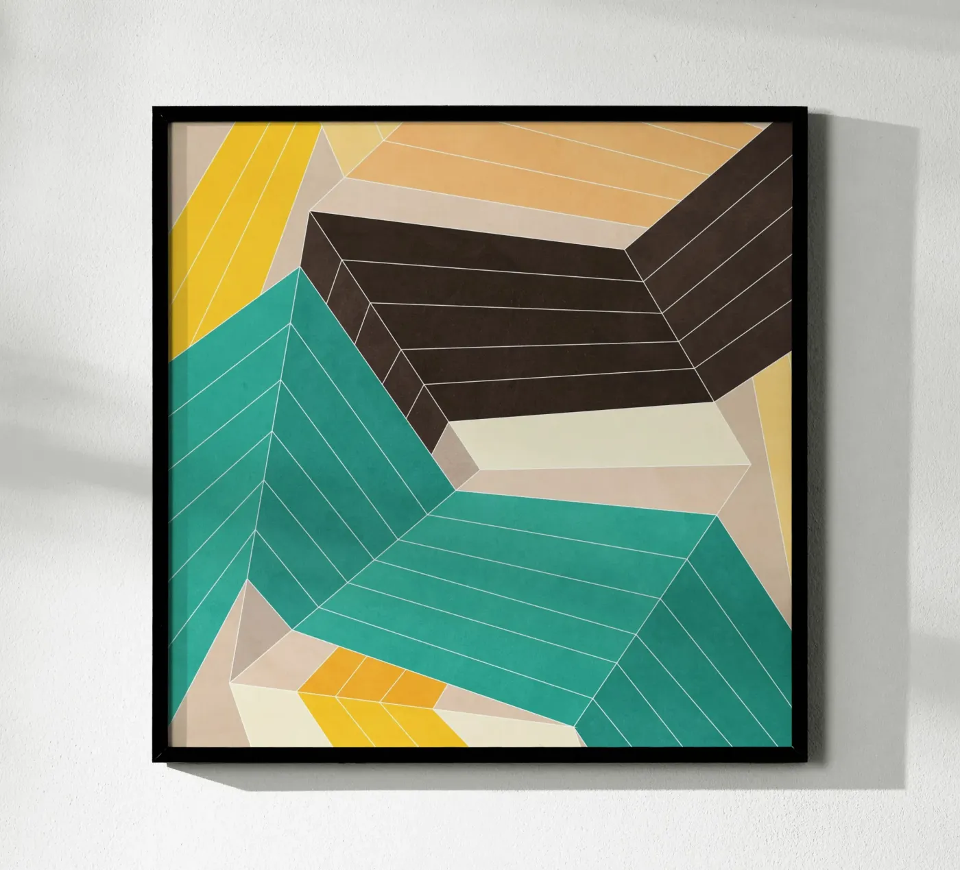Lines Inside Poster von Abstract Joy