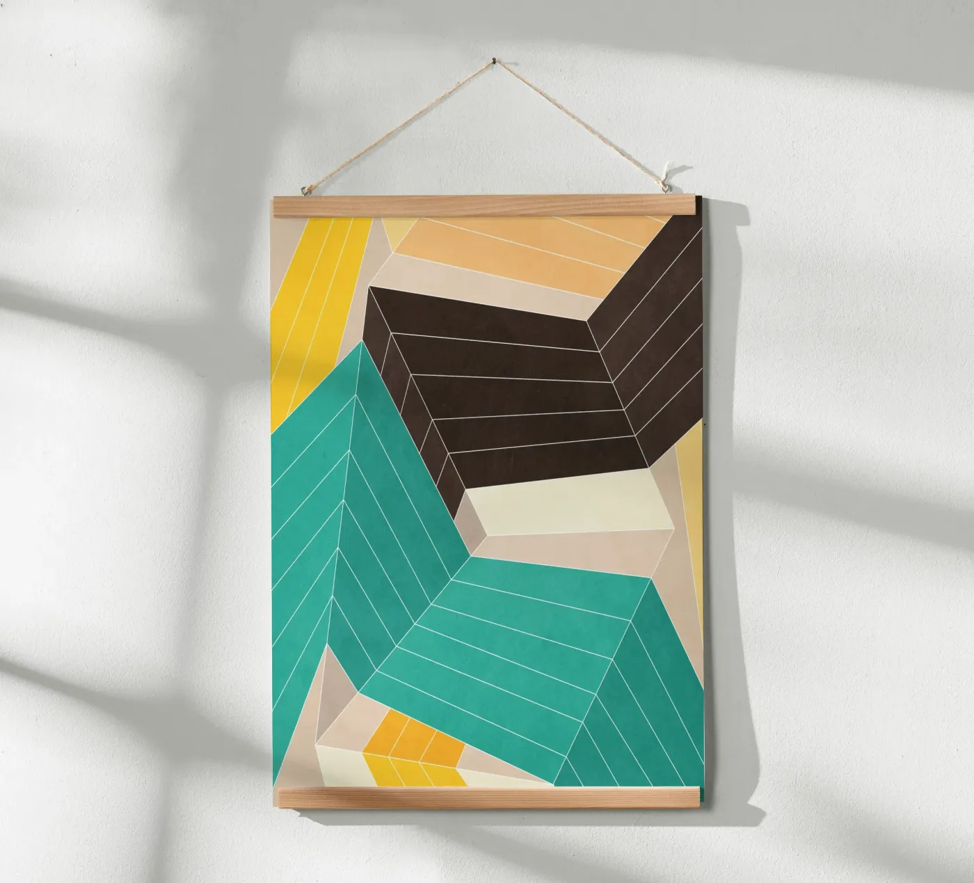 Lines Inside Poster von Abstract Joy