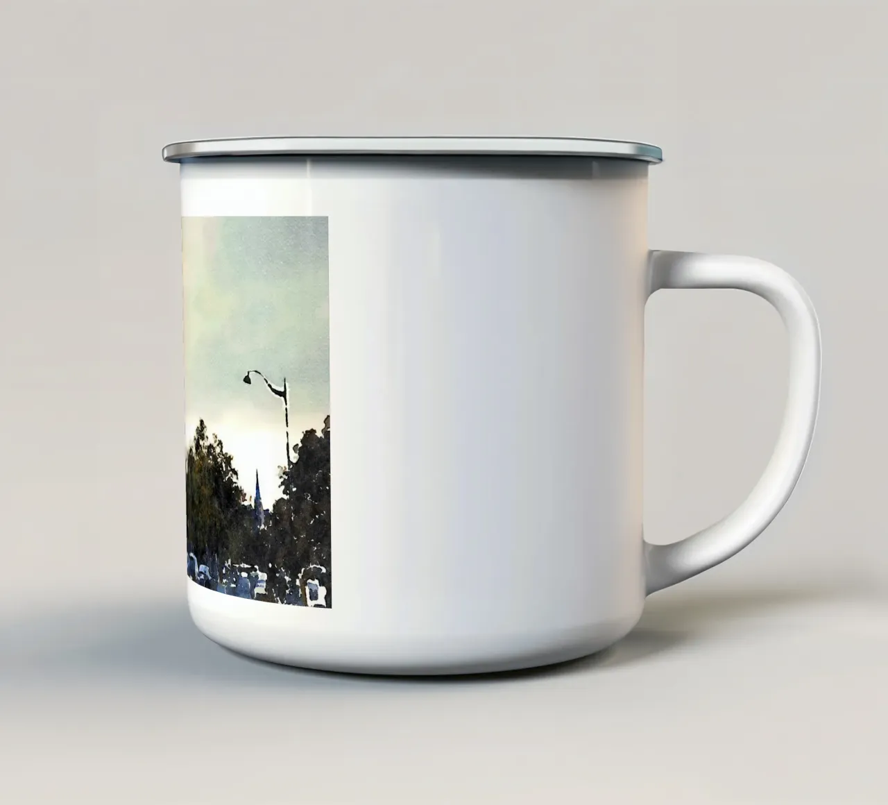Parigi tazza in smalto da Massimo Frascogna