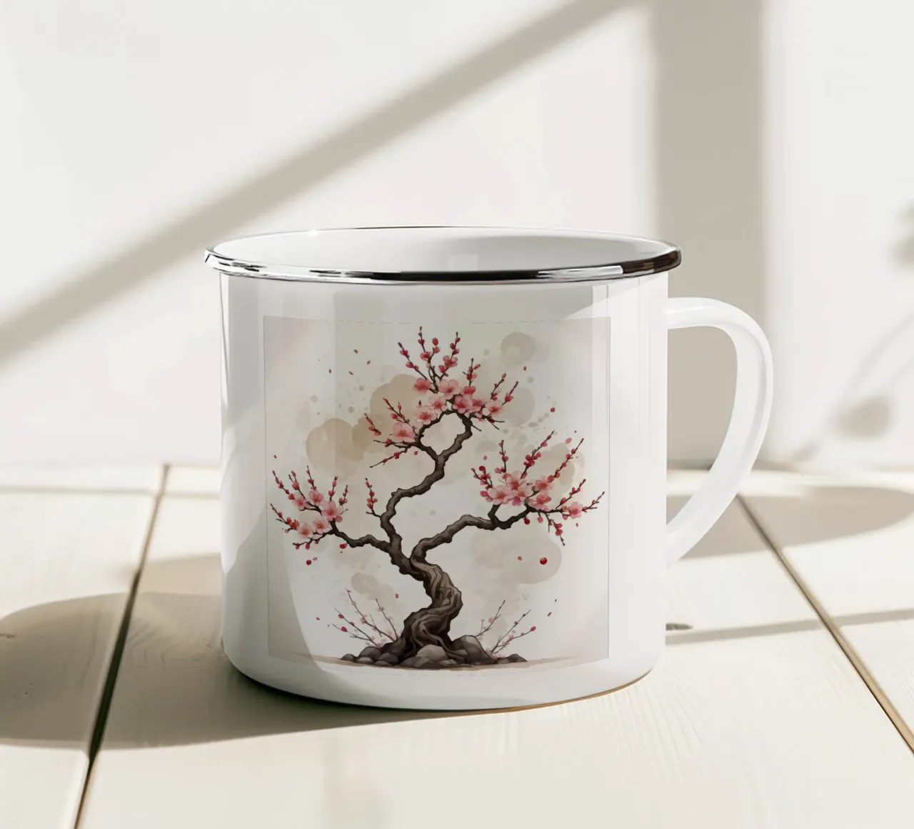 Eleganza in fiore tazza in smalto da Artistic-shop