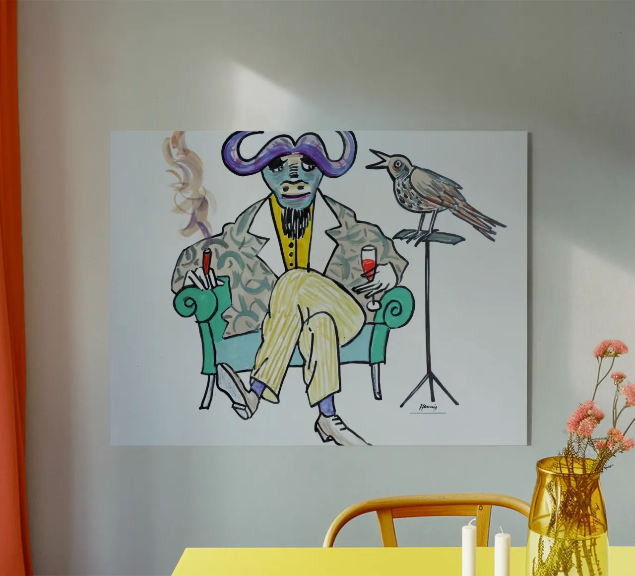 Taurus thinks Acryl-Glas von Puschkinowa