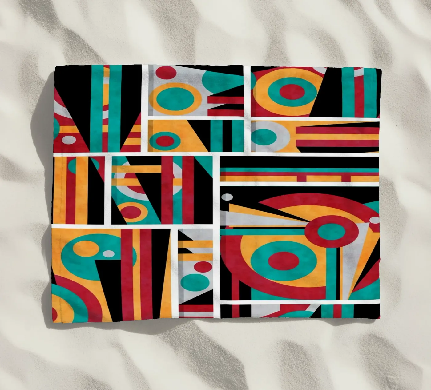 Time beach towel by shellybremmer