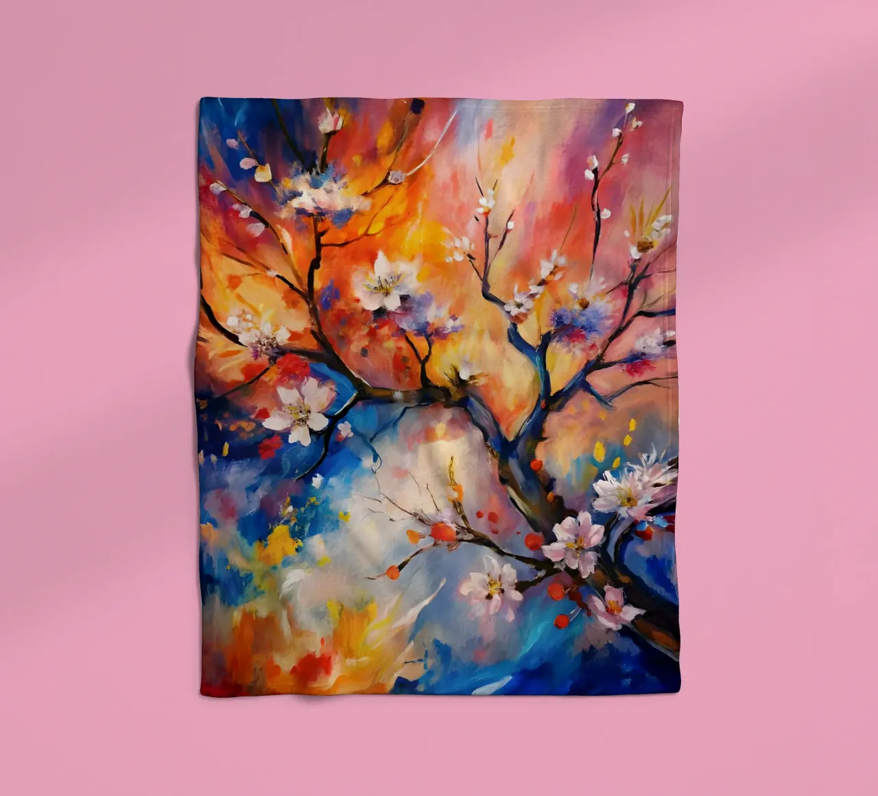 Sogni in fiore coperta in pile da Artistic-shop
