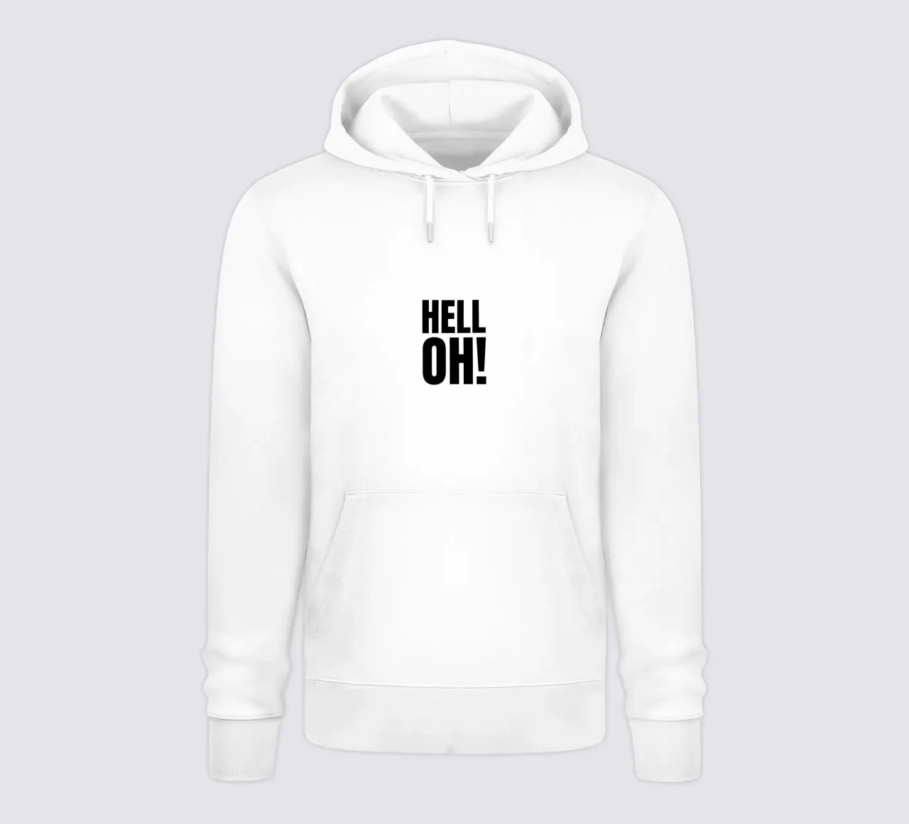 HELL OH! felpa con cappuccio da RB-Quotes