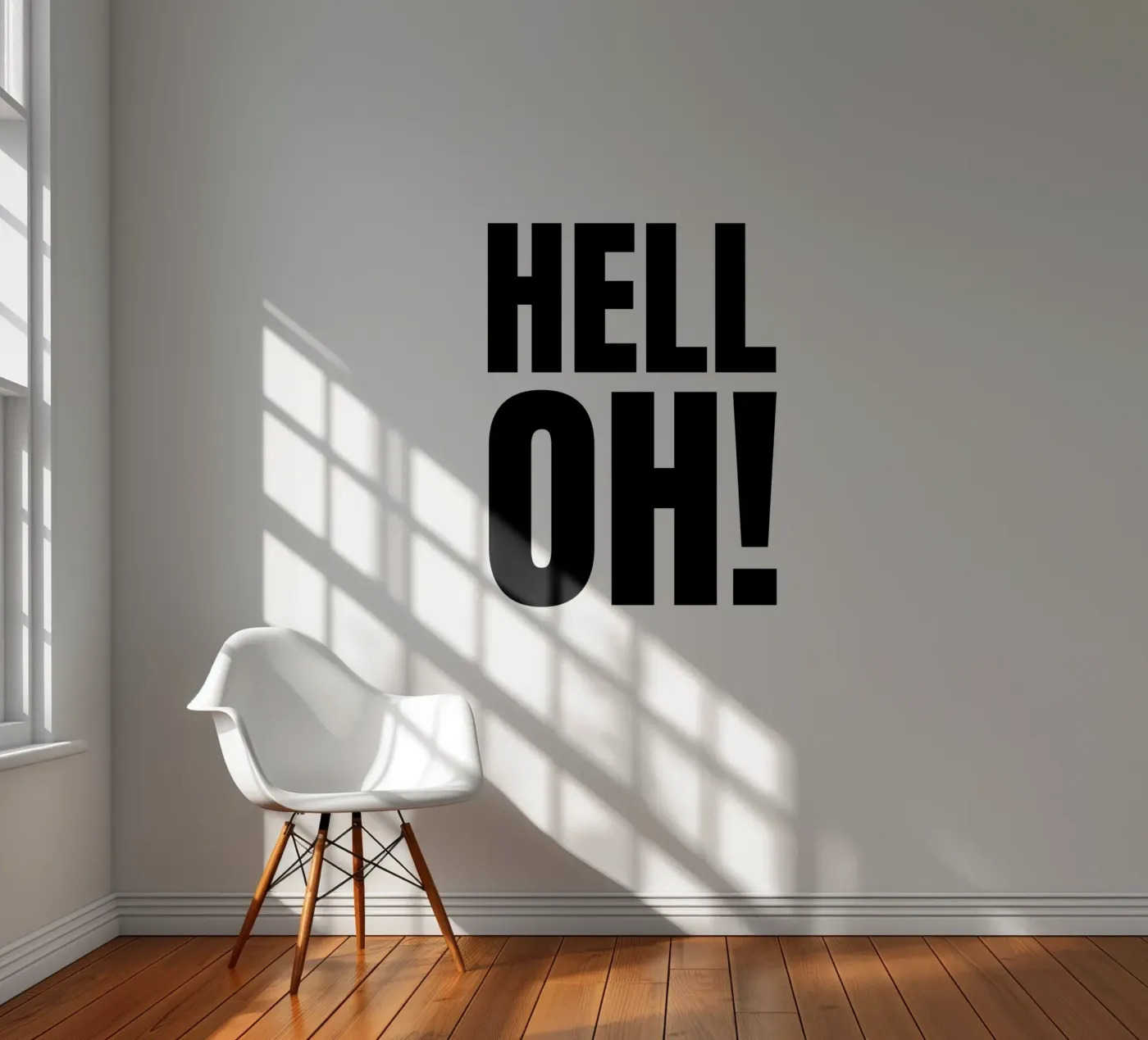 HELL OH! fotobehang van RB-Quotes
