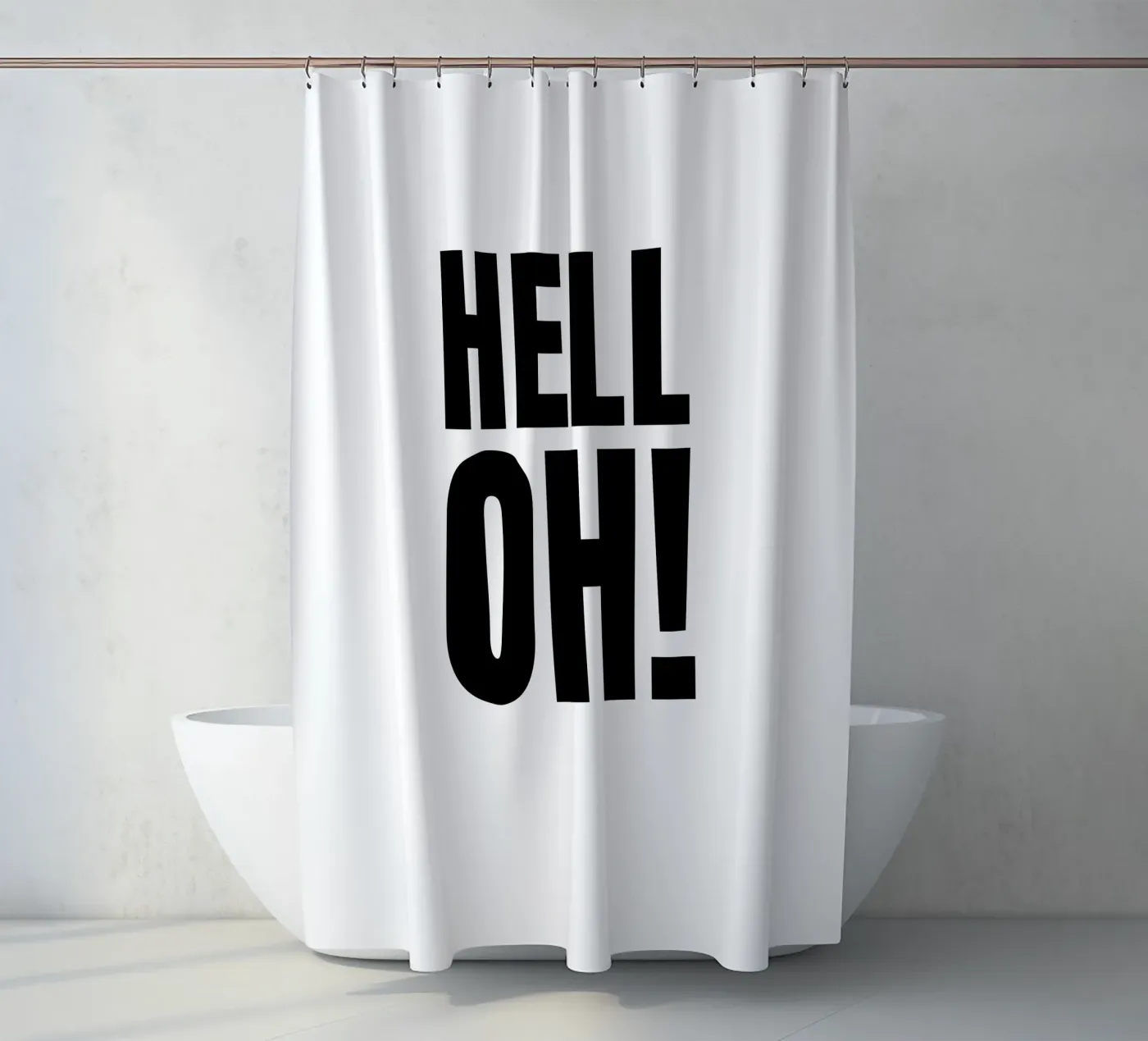 HELL OH! Duschvorhang von RB-Quotes