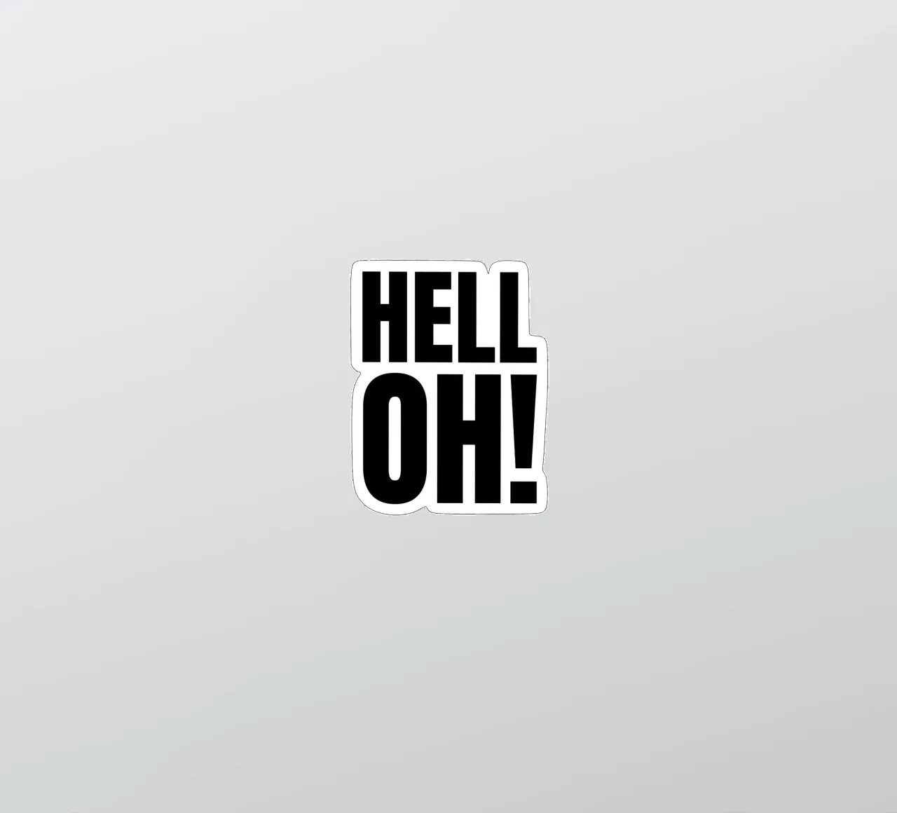 HELL OH! sticker by RB-Quotes