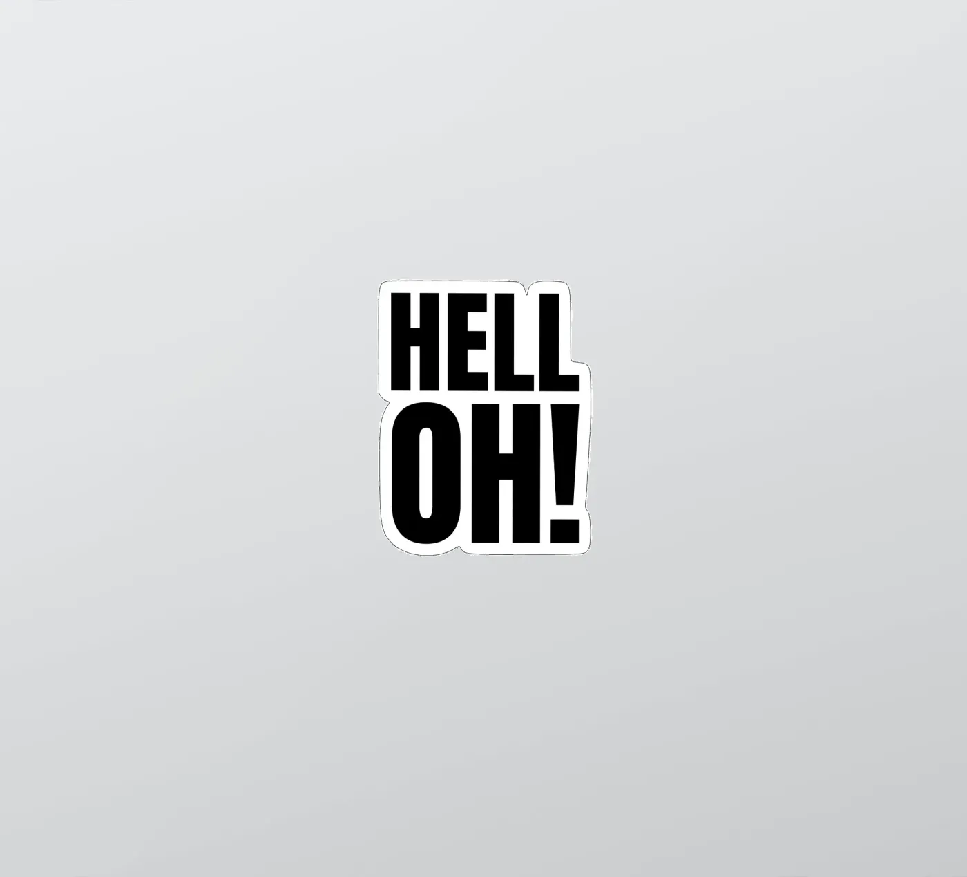 HELL OH! sticker by RB-Quotes