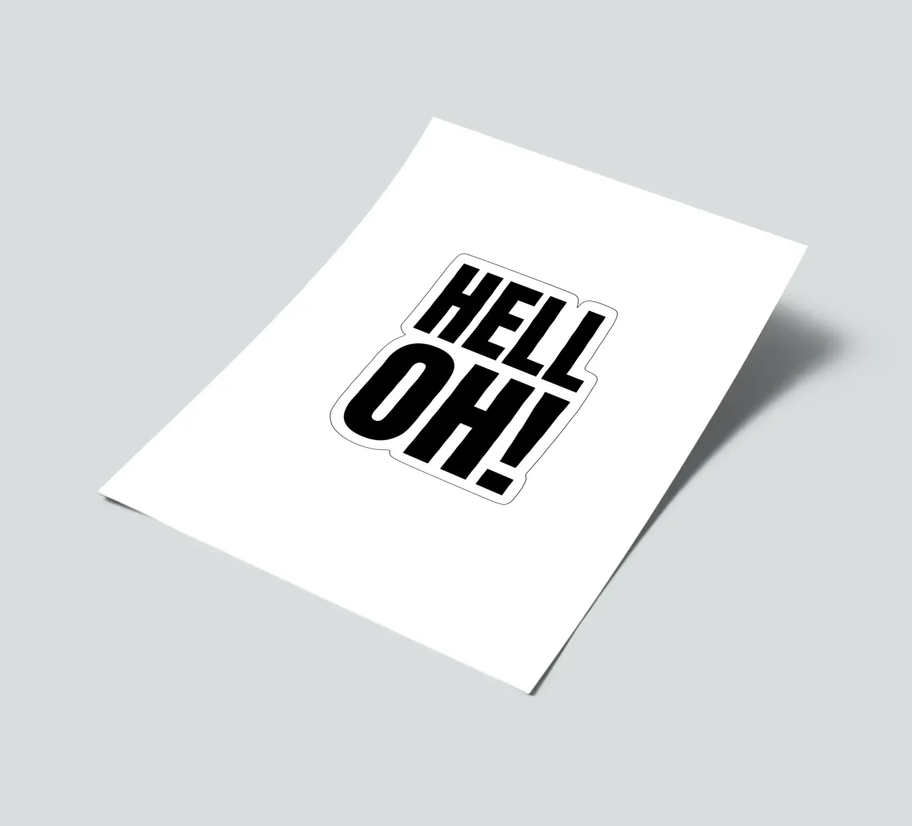 HELL OH! stickervel van RB-Quotes