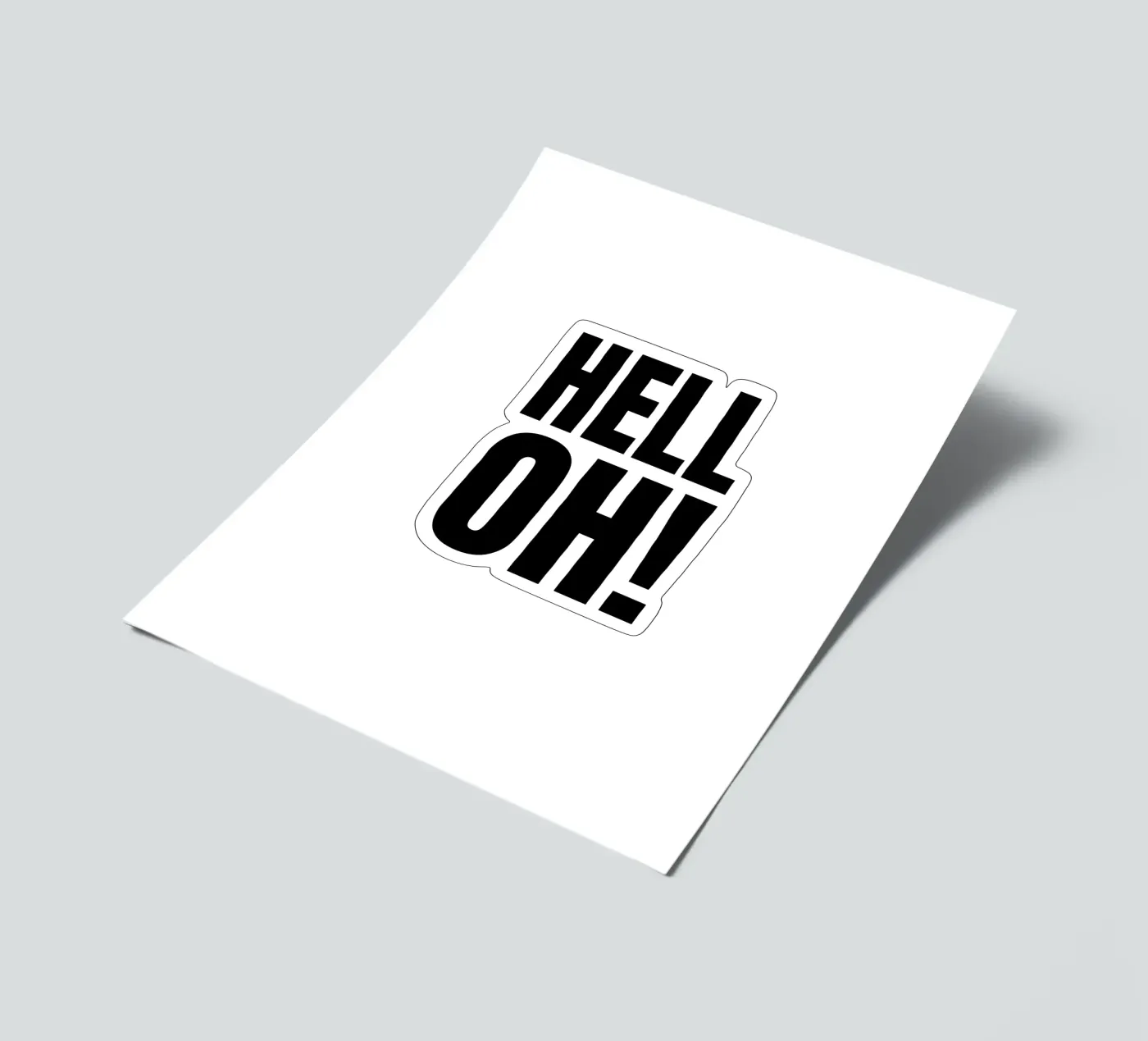 HELL OH! sticker sheet by RB-Quotes