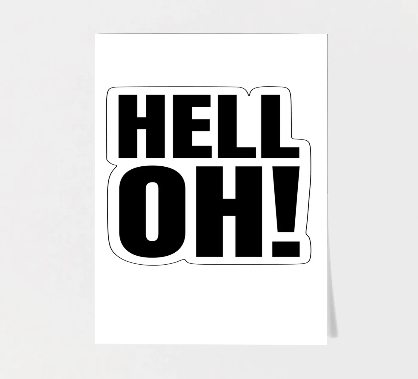 HELL OH! sticker sheet by RB-Quotes