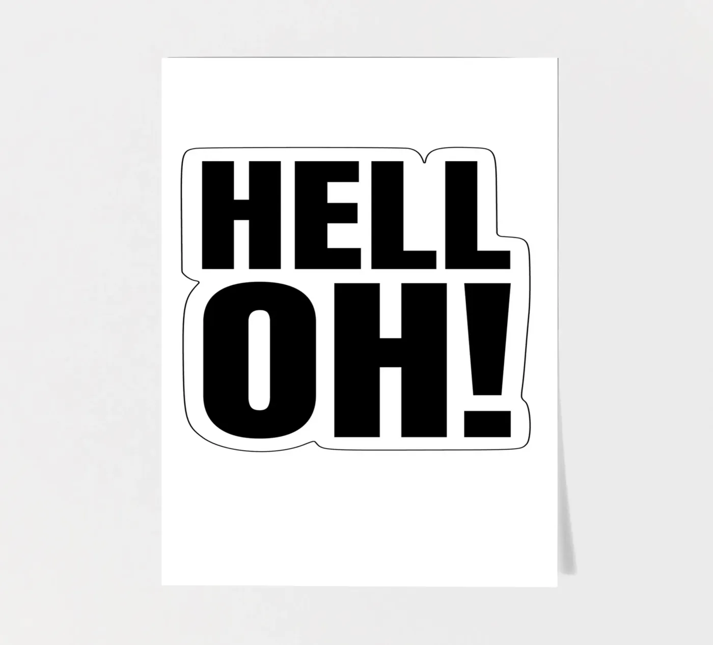 HELL OH! stickervel van RB-Quotes