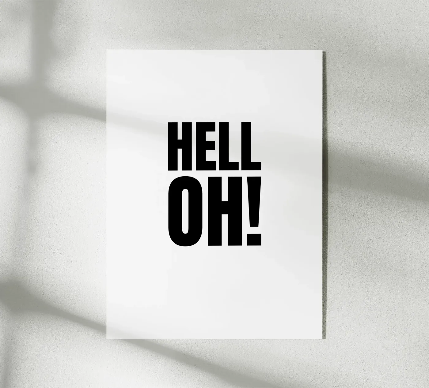 HELL OH! plexiglas de RB-Quotes