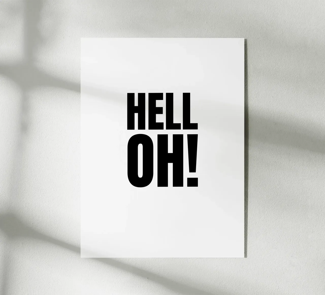 HELL OH! acryl van RB-Quotes