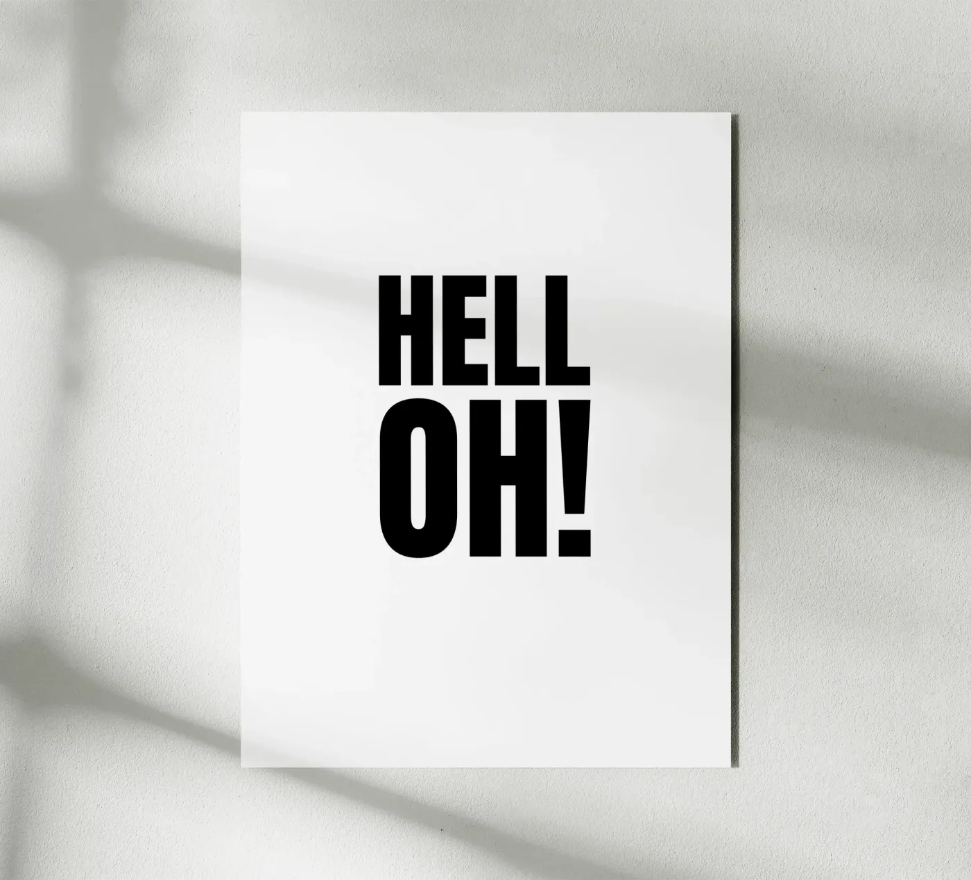 HELL OH! alluminio dibond da RB-Quotes