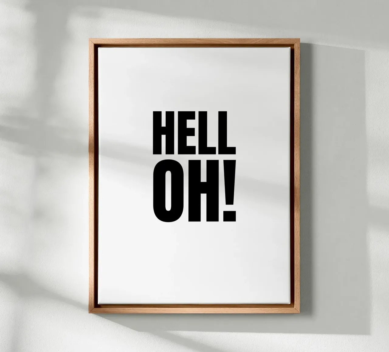 HELL OH! canvas by RB-Quotes