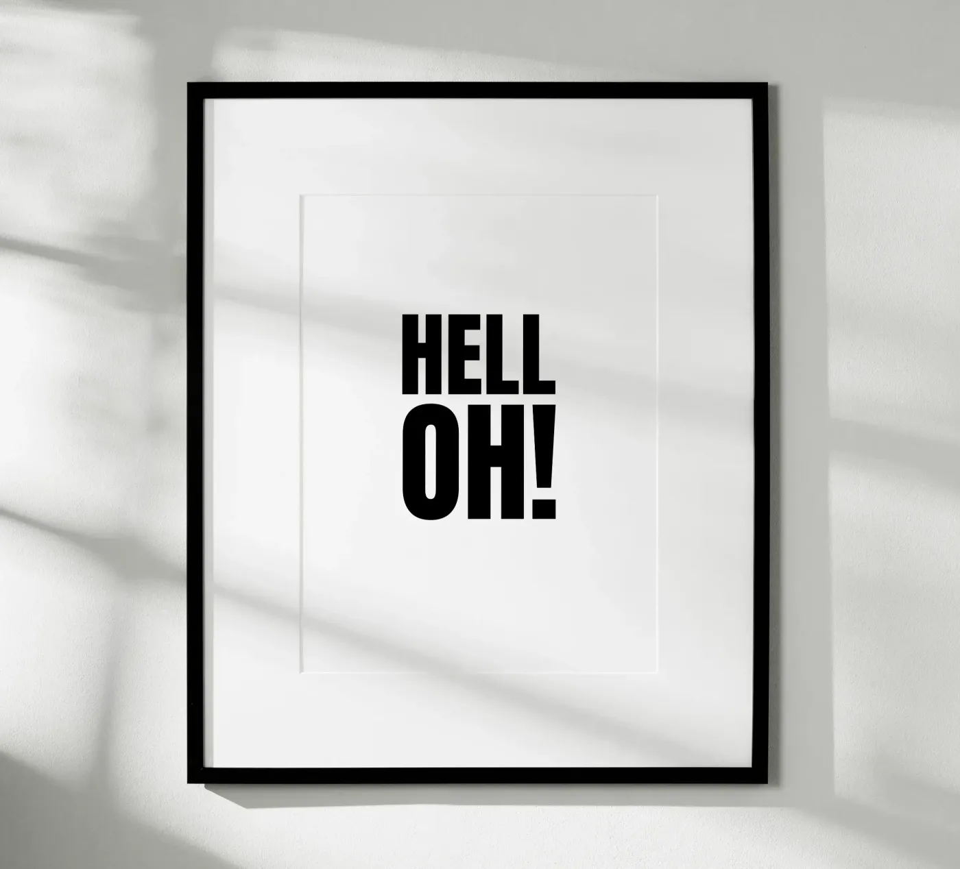 HELL OH! Poster von RB-Quotes