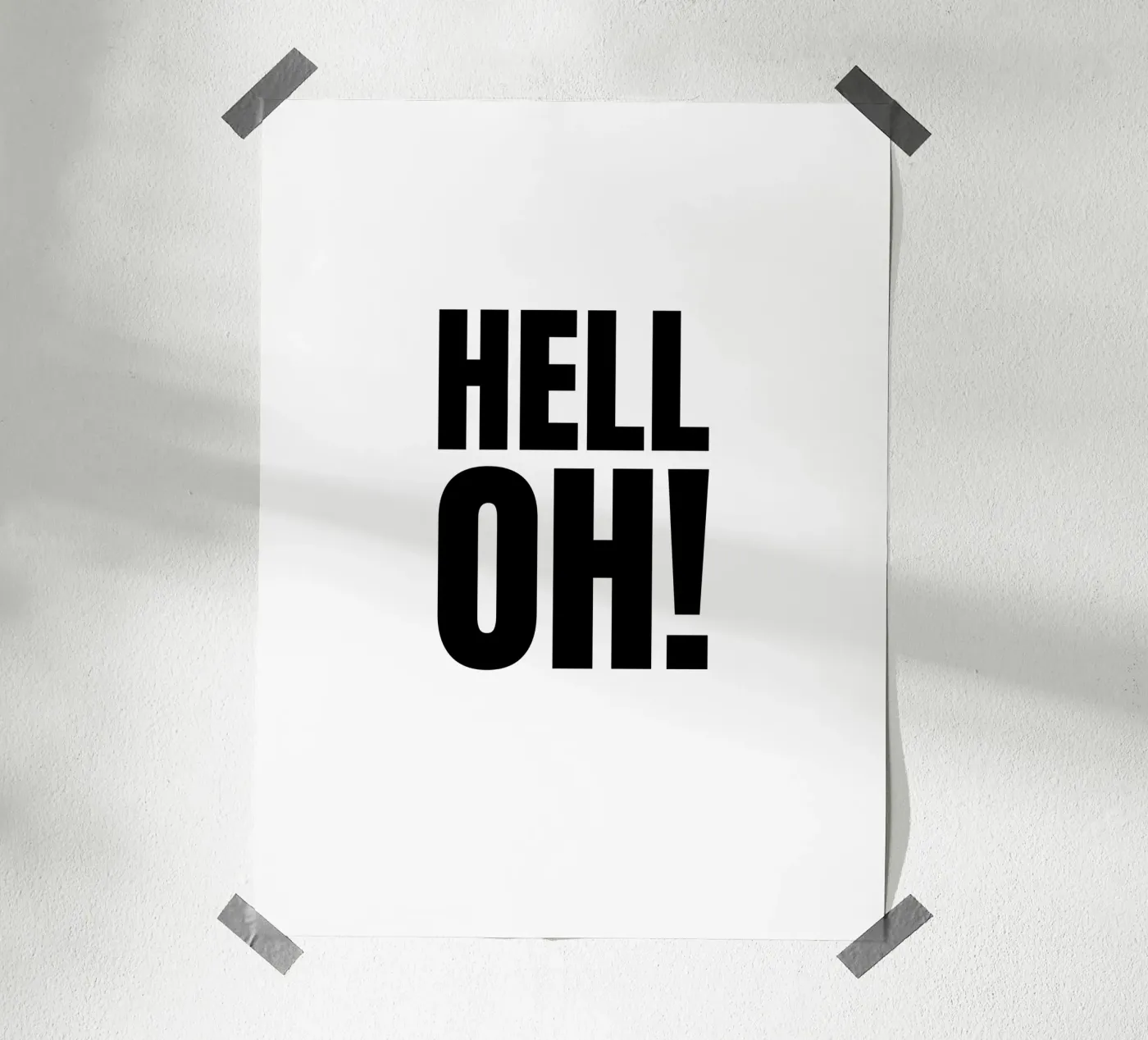 HELL OH! Poster von RB-Quotes