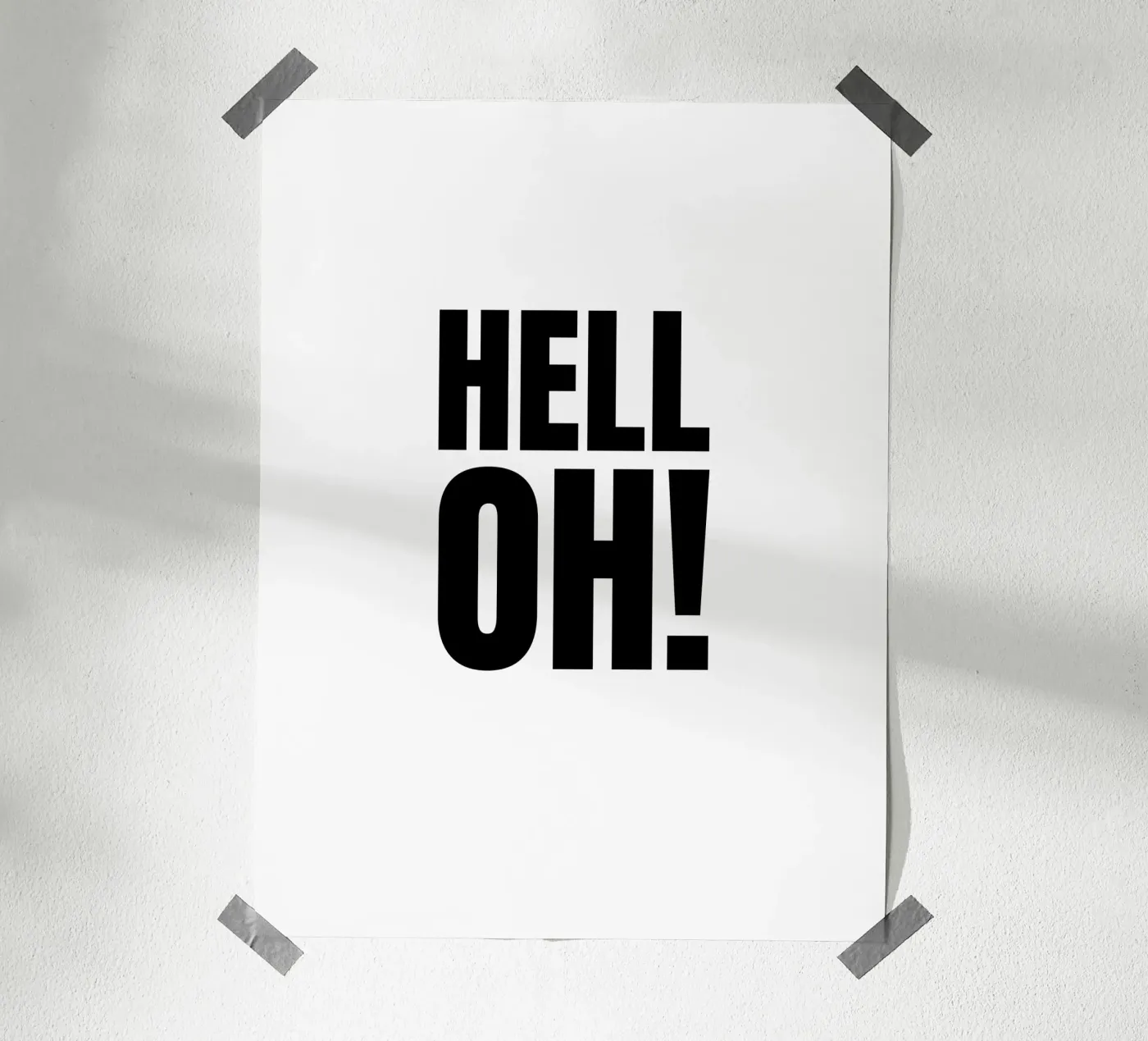 HELL OH! poster by RB-Quotes