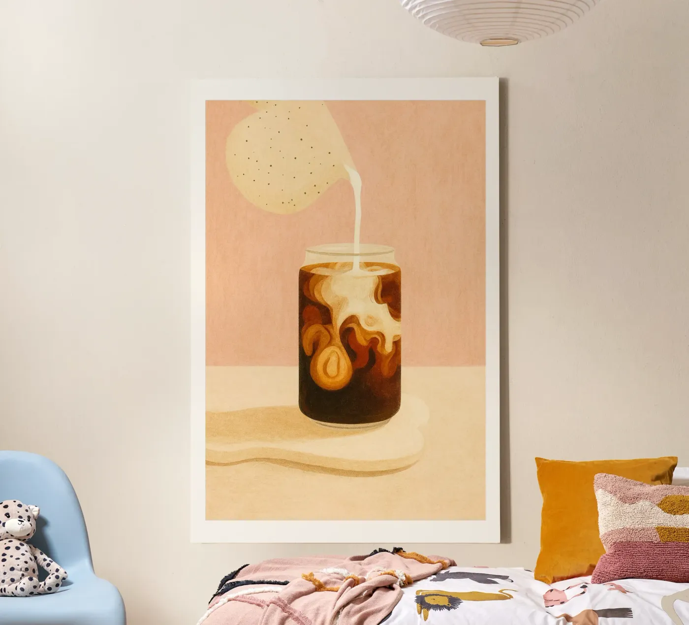 Caffè Latte canvas van PurePeachStudio