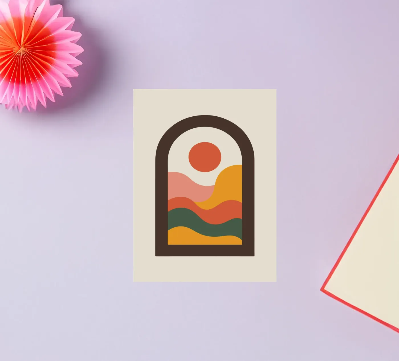 Sunset View sticker van LisaArtes