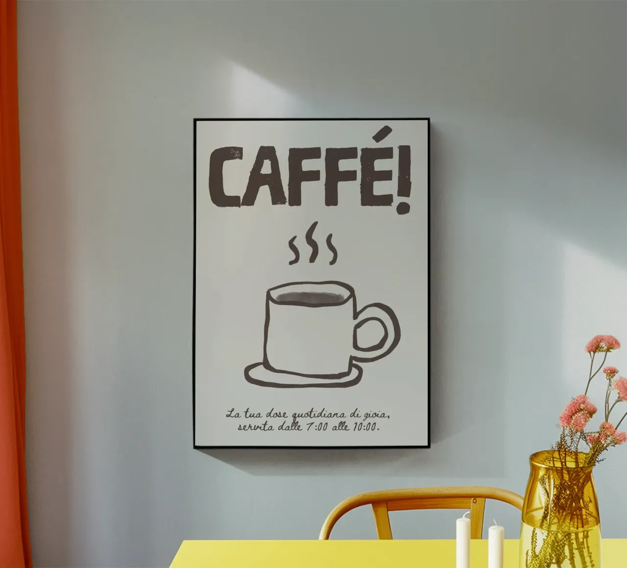 Caffé! acryl van PurePeachStudio