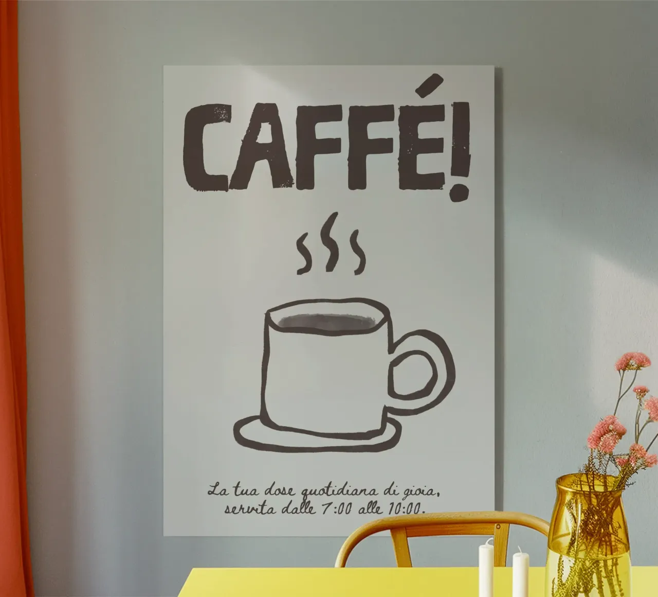 Caffé! acryl van PurePeachStudio