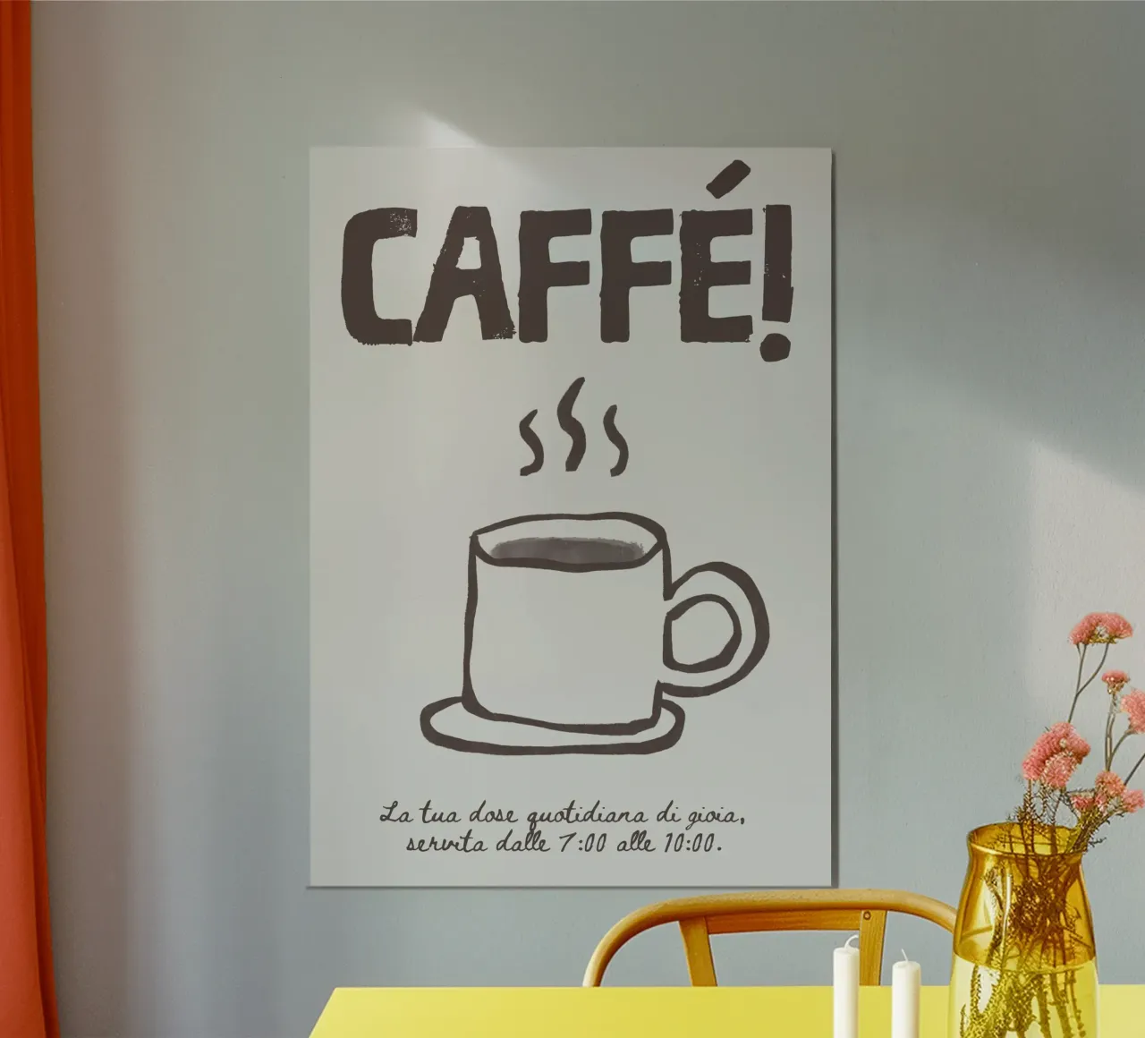Caffé! alluminio dibond da PurePeachStudio