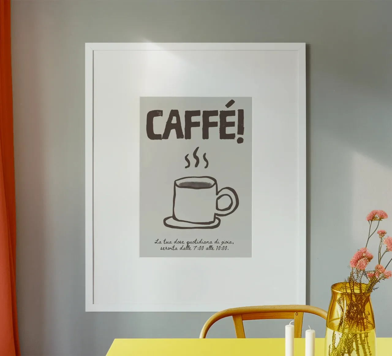 Caffé! poster by PurePeachStudio
