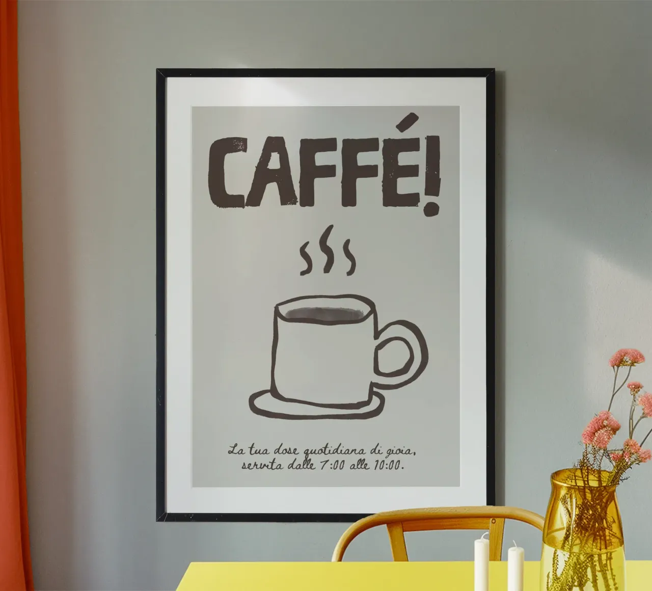 Caffé! poster by PurePeachStudio
