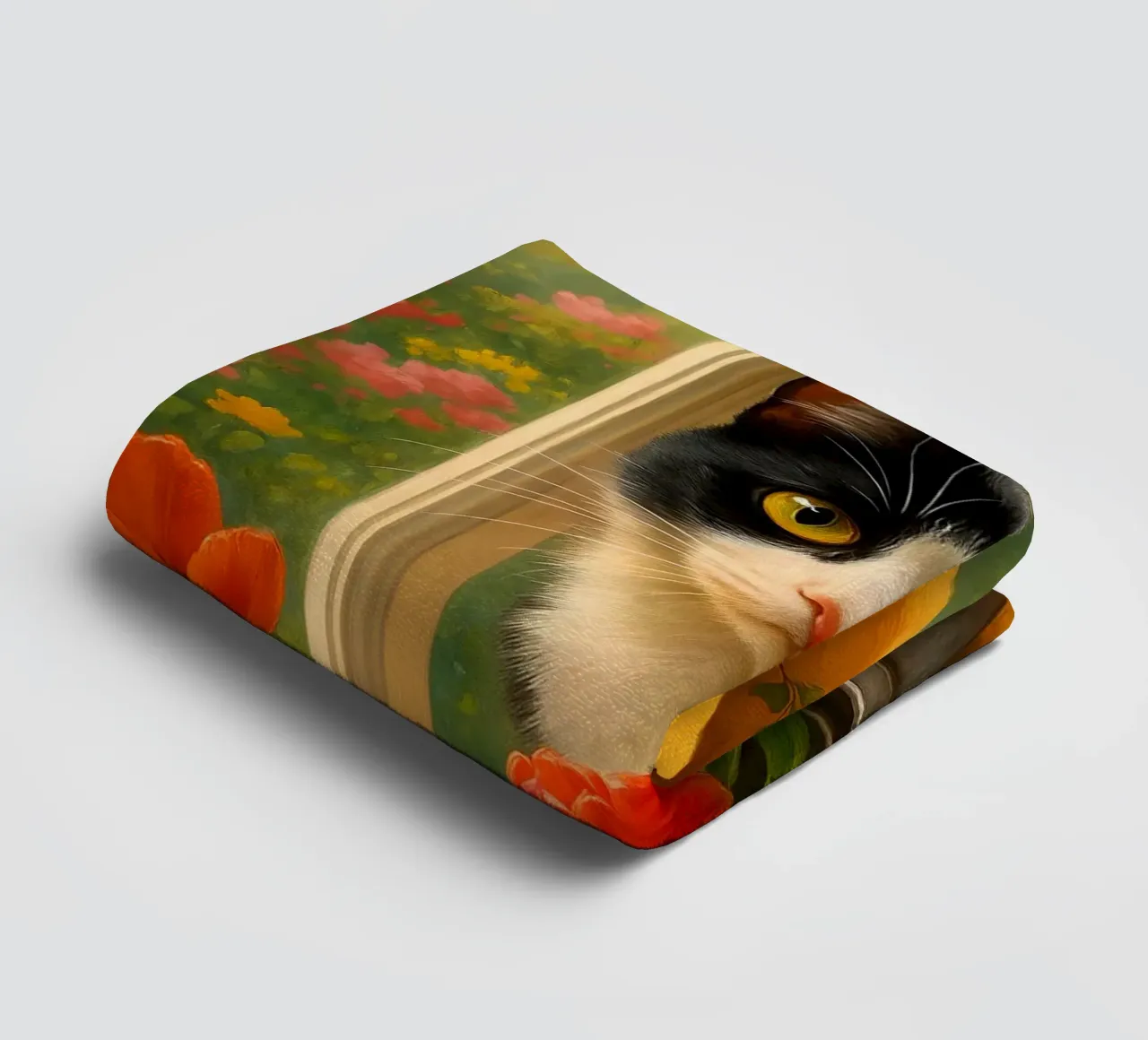 Cute Cat On The Window asciugamano da bagno da Catur Creative