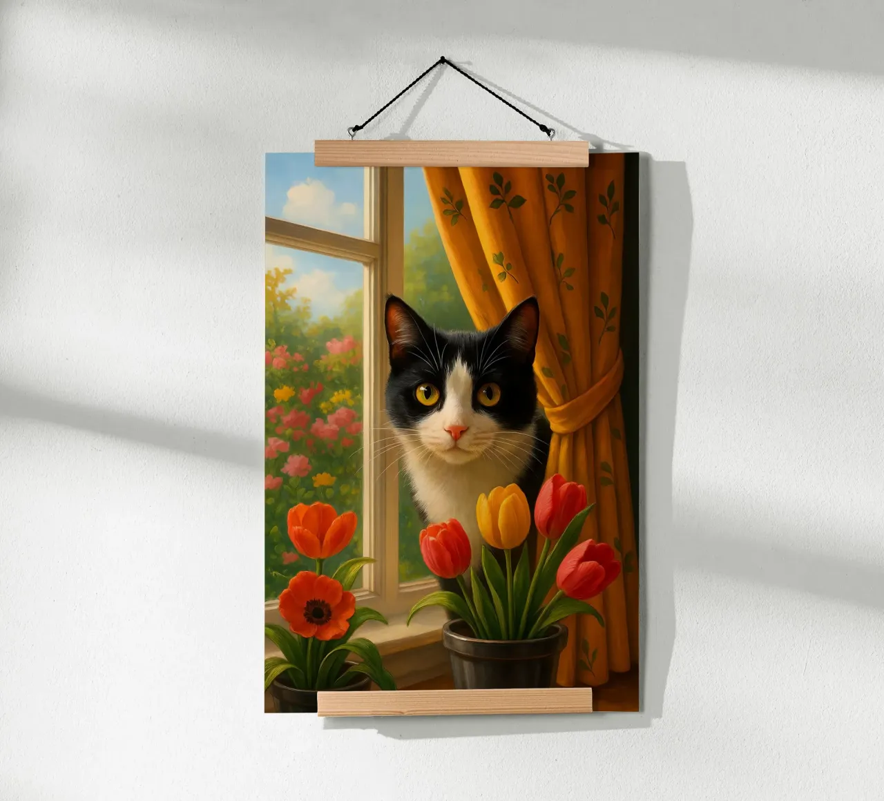 Cute Cat On The Window carta hahnemühle da Catur Creative