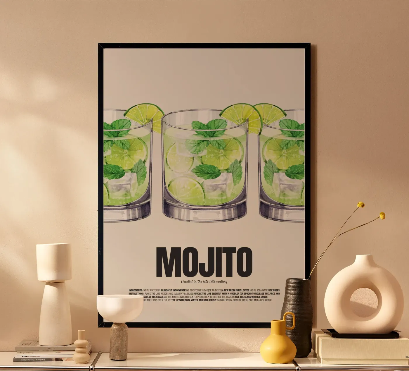 Mojito Poster von PurePeachStudio