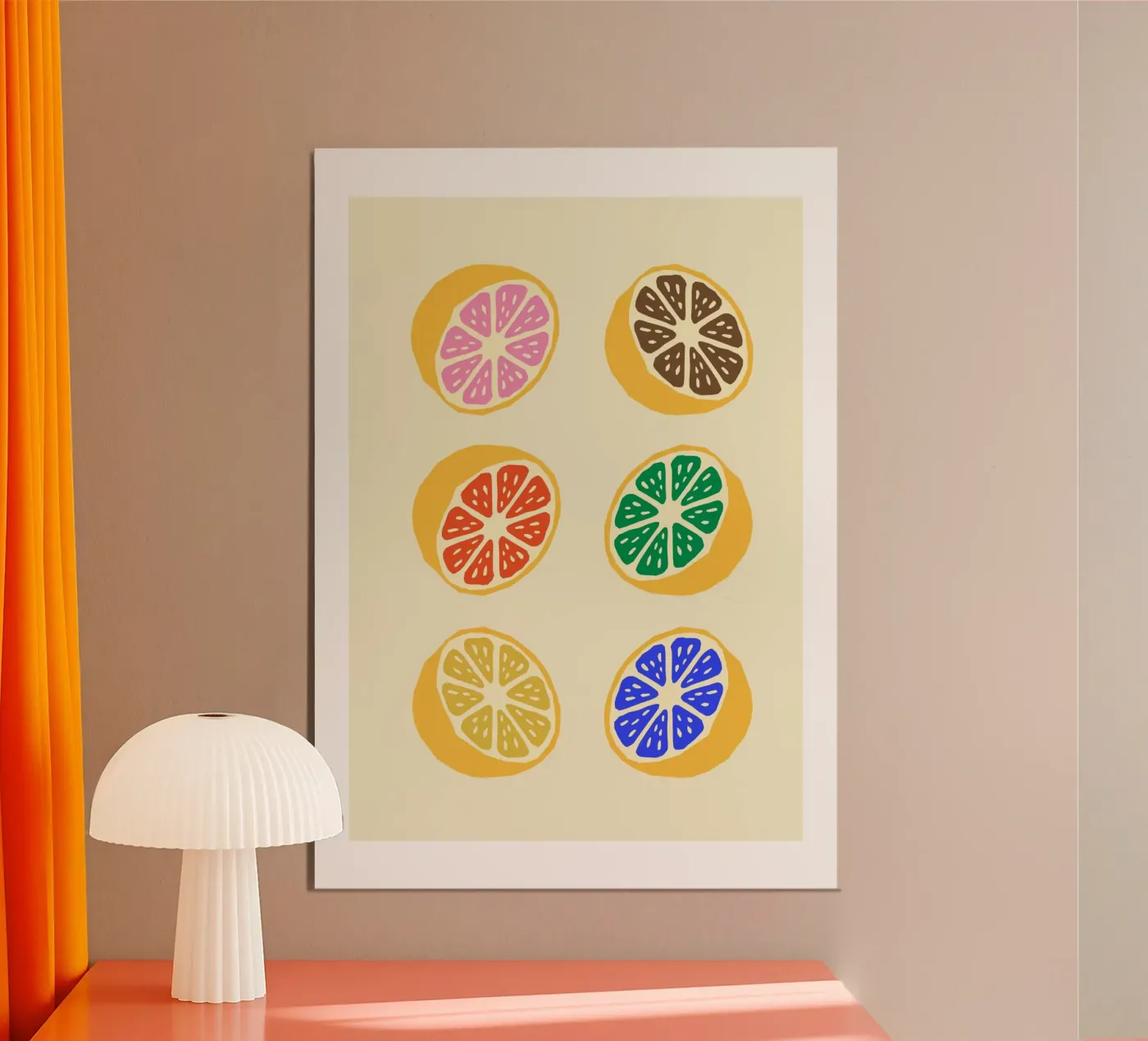 Orangen poster da PurePeachStudio