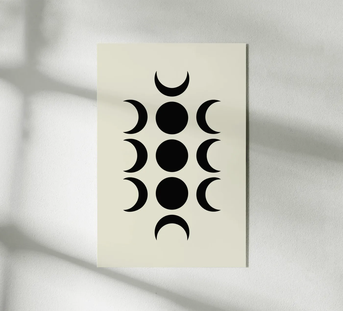 Vertical Moon Phases acryl van LisaArtes