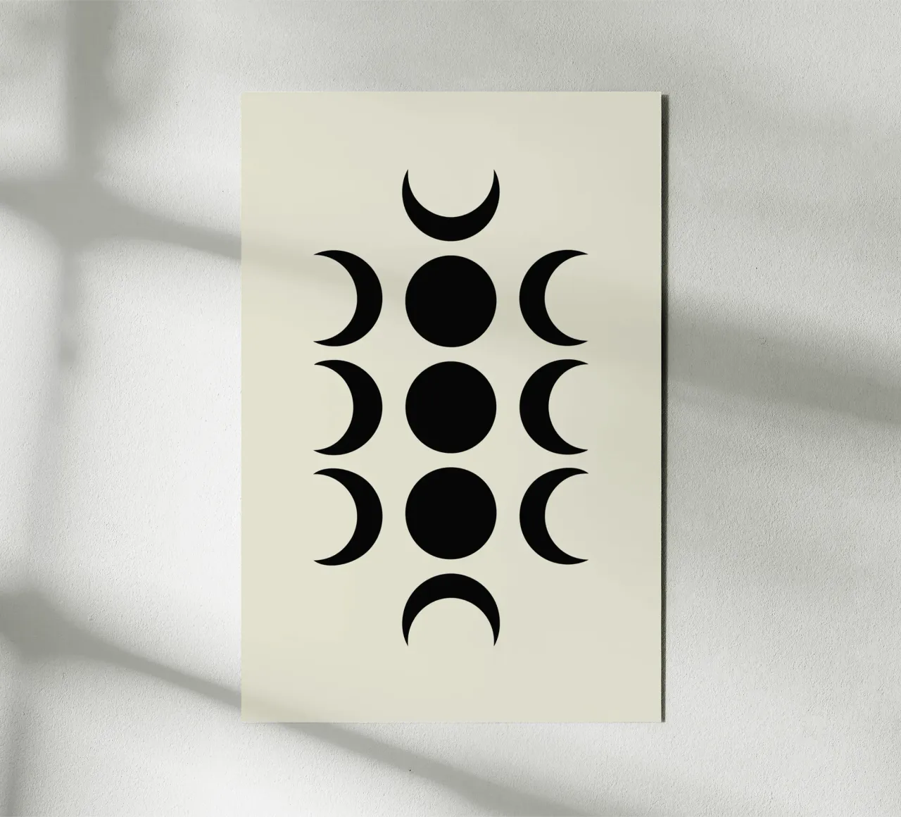 Vertical Moon Phases alluminio dibond da LisaArtes