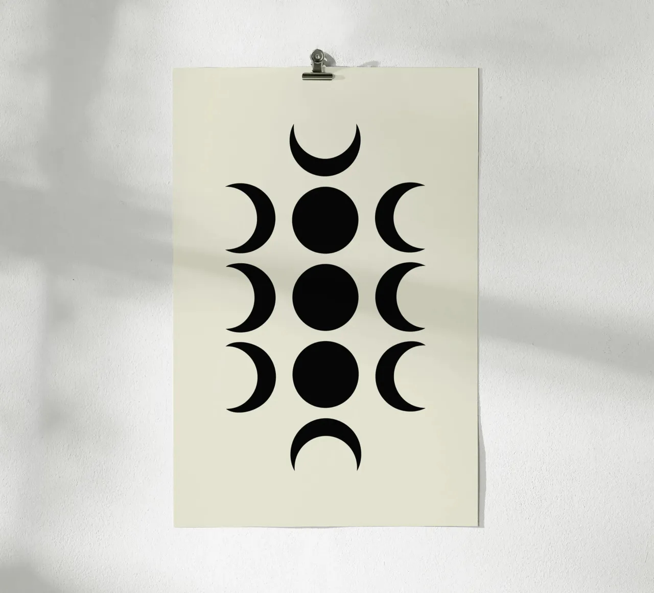 Vertical Moon Phases carta hahnemühle da LisaArtes