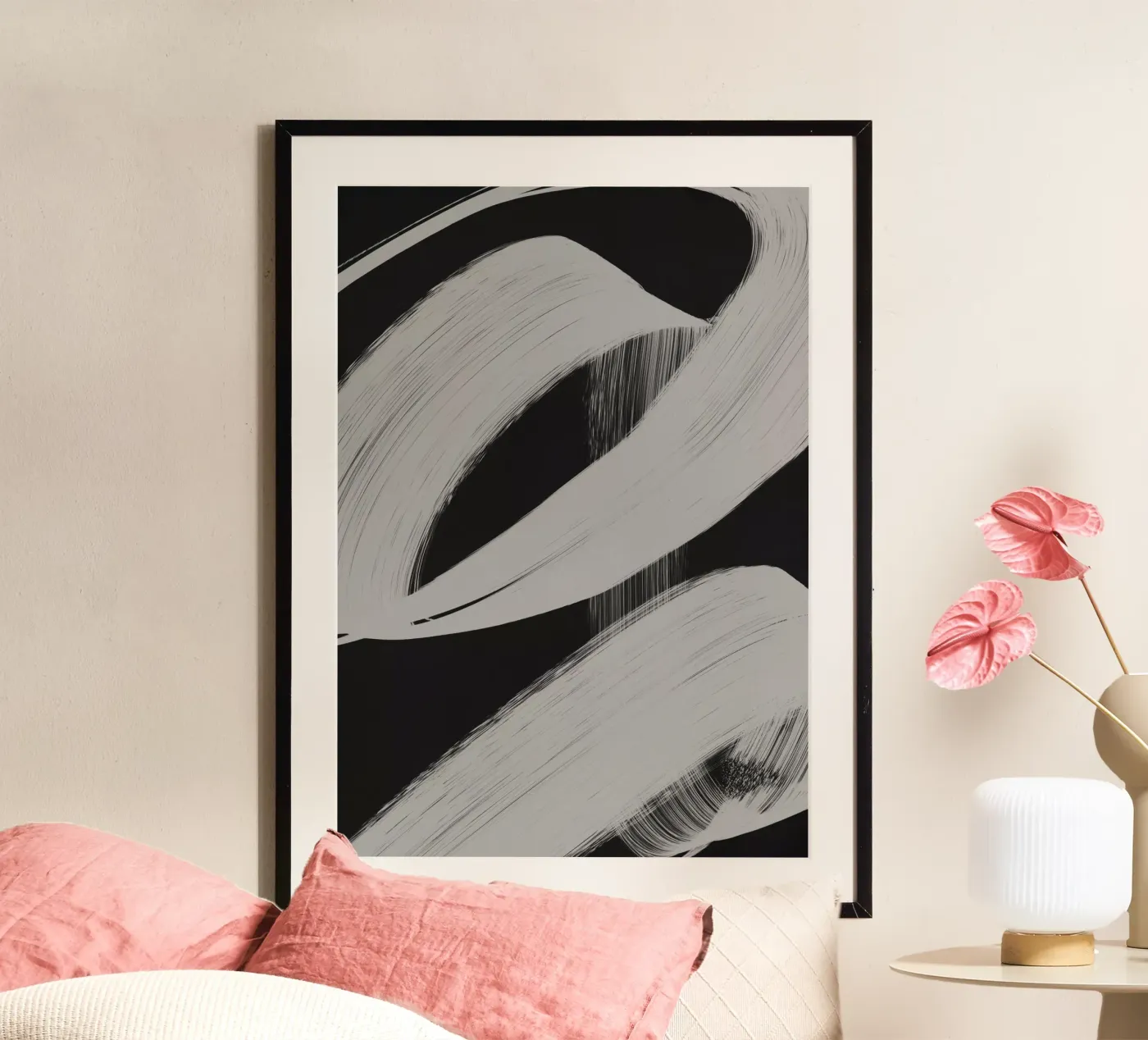 Gray Strokes No 2 poster da treechild