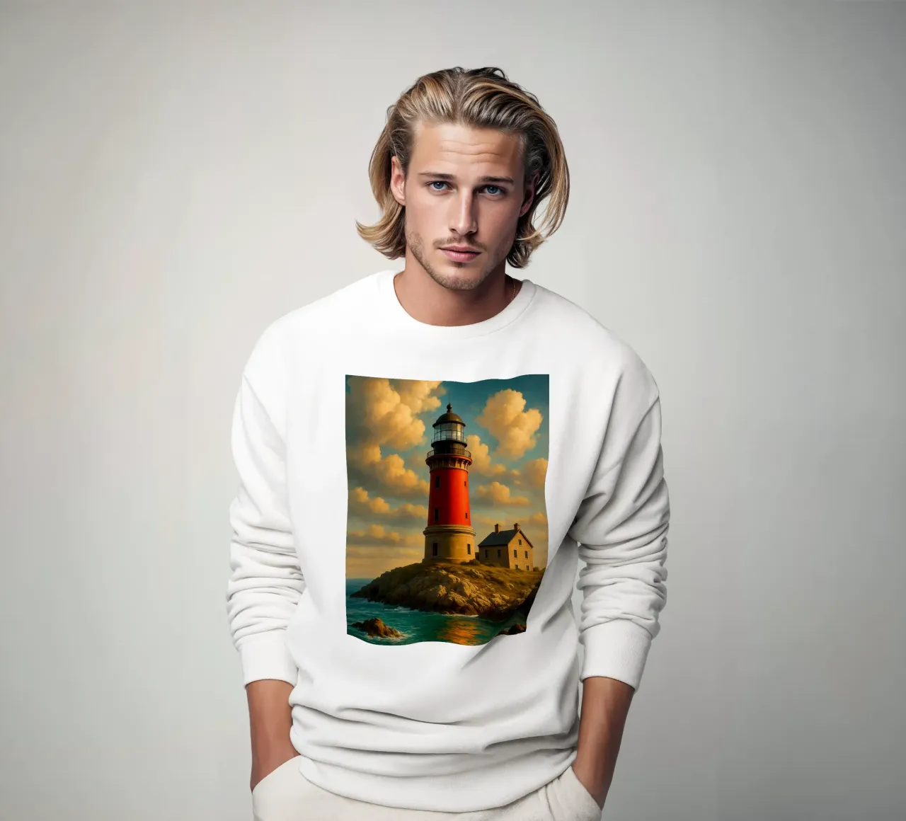 Beautiful Light House felpa da Catur Creative