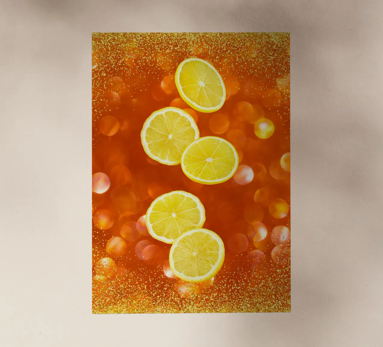 Lemon slices pellicola backlit da PinkCandyWalls