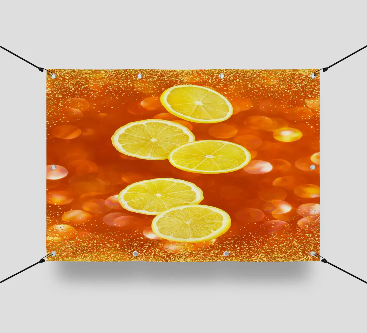 Lemon slices telo in pvc da PinkCandyWalls