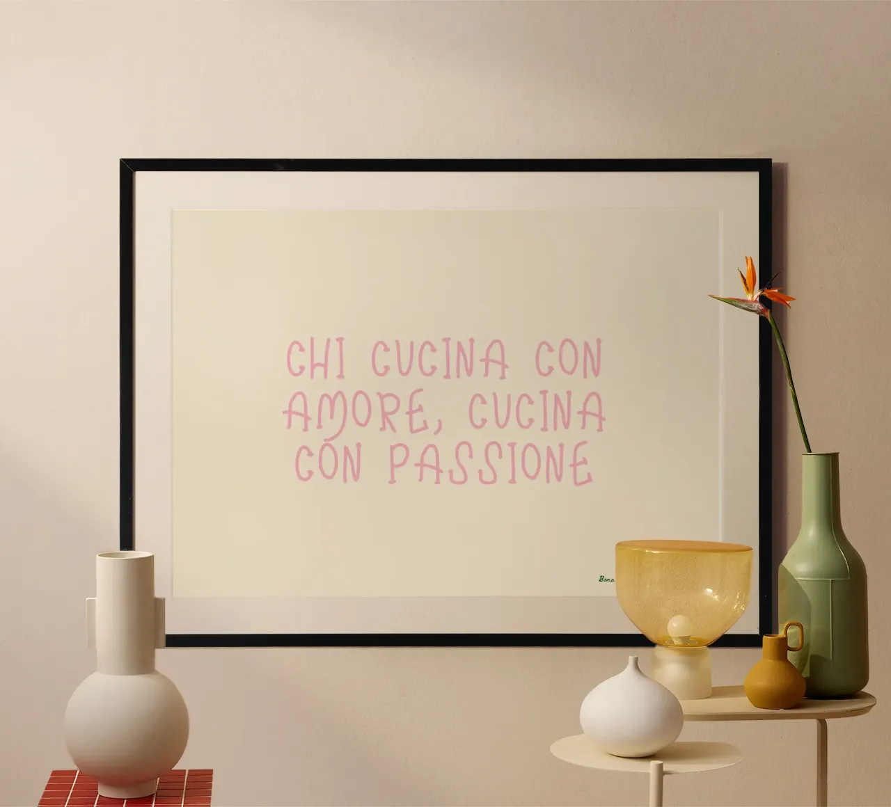 Chi Cucina Con Amore, Cucina Con Passione poster da PurePeachStudio