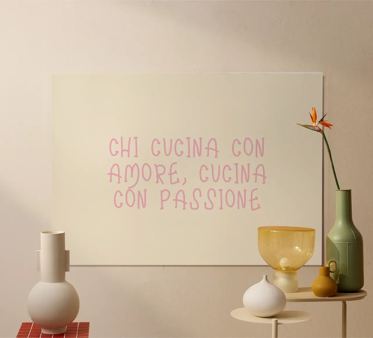 Chi Cucina Con Amore, Cucina Con Passione poster da PurePeachStudio