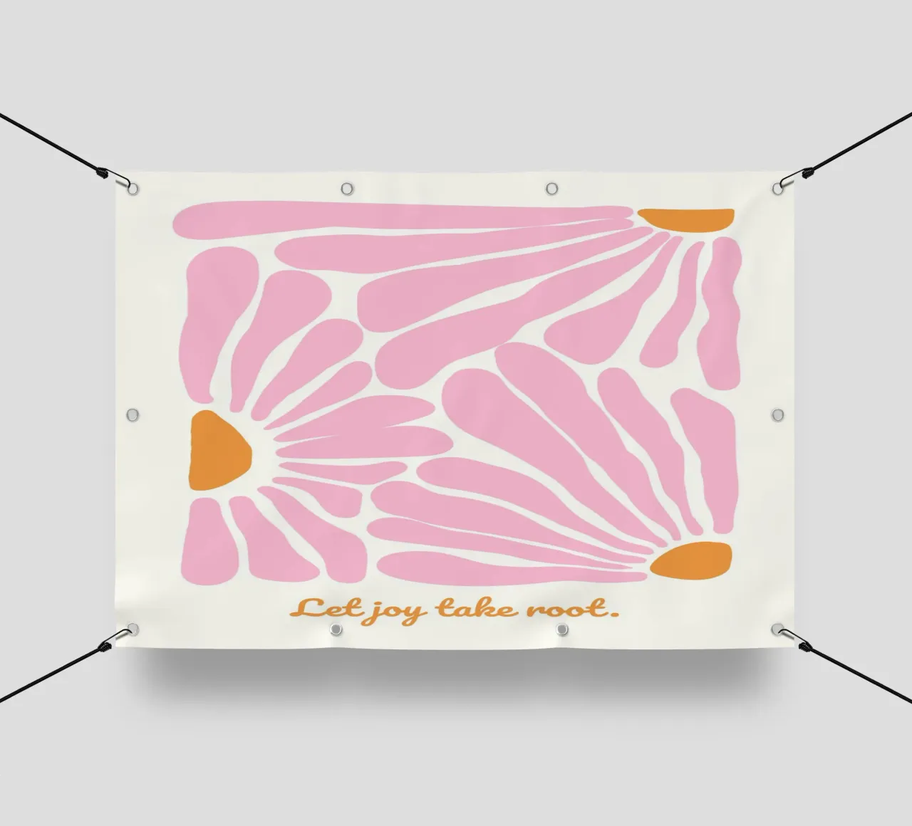 Let joy take root telo in pvc da PinkCandyWalls