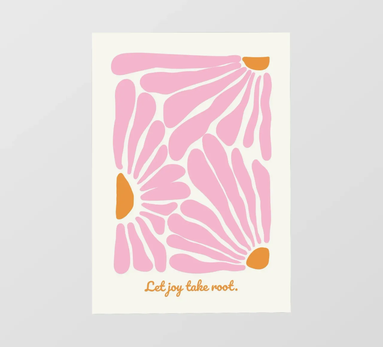 Let joy take root telo in pvc da PinkCandyWalls
