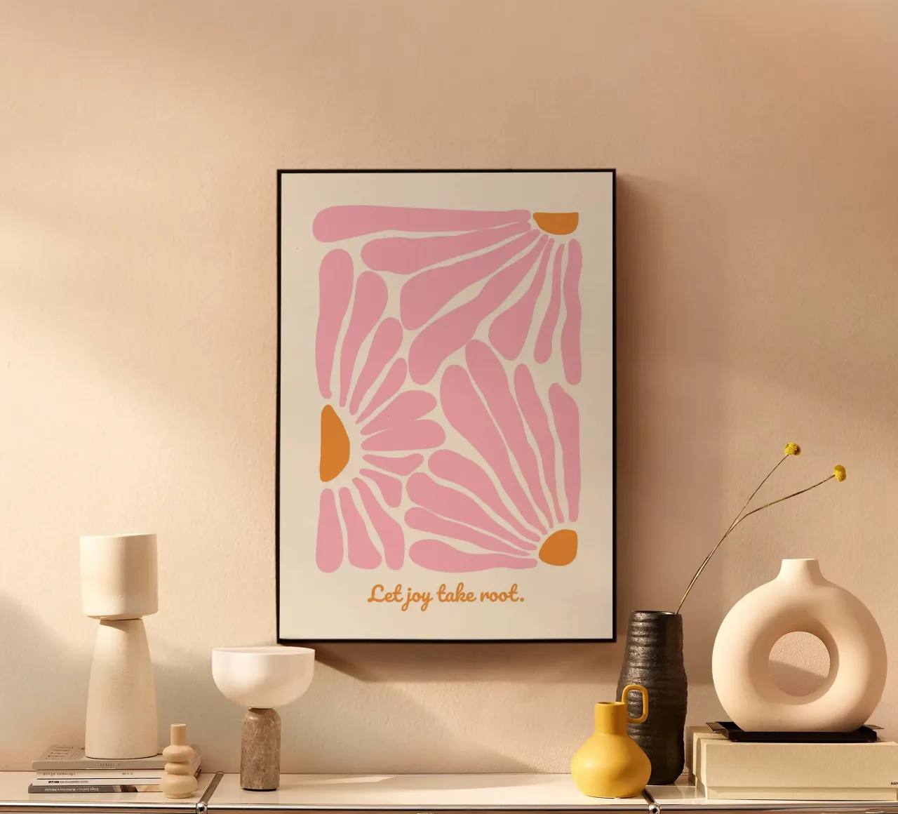 Let joy take root alluminio dibond da PinkCandyWalls